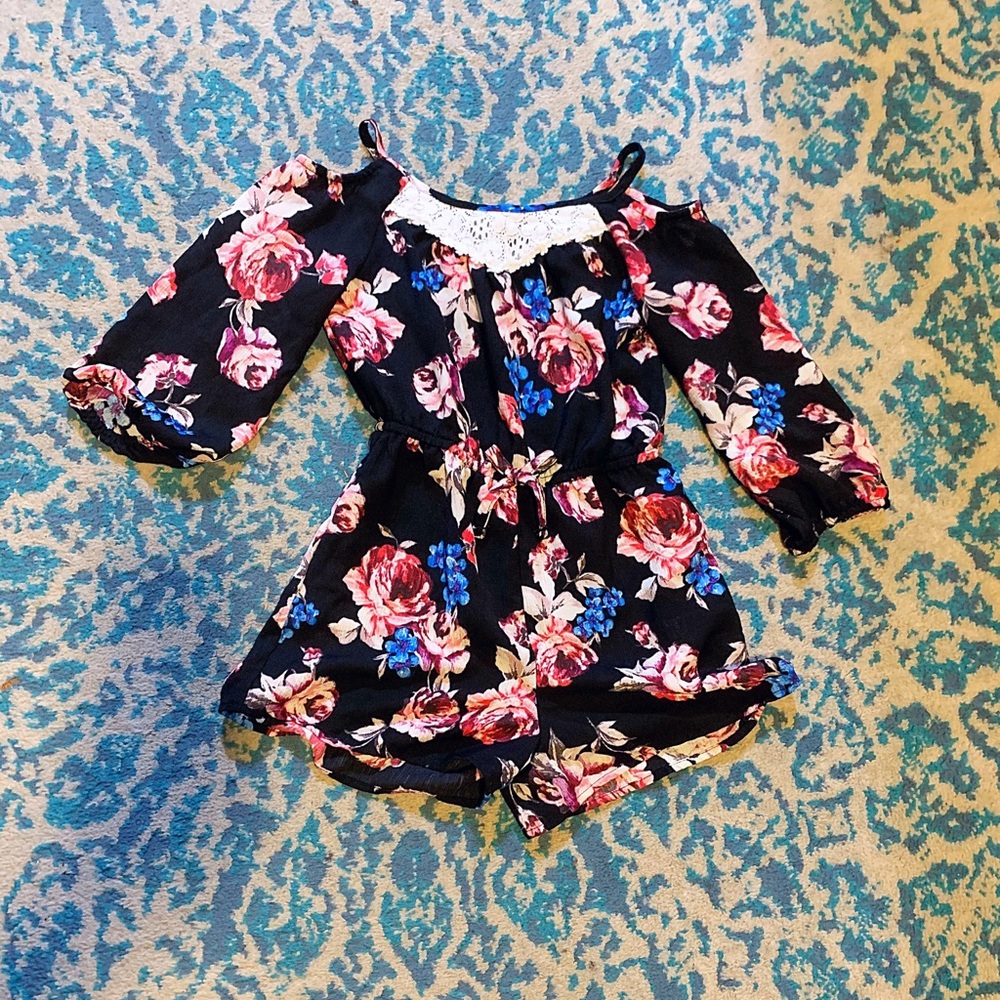 “Pink & Violet” Romper